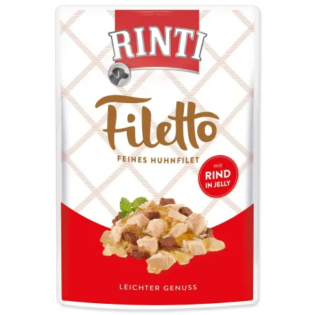 Vrećica Rinti Filetto Adult piletina i govedina u želeu 100 g