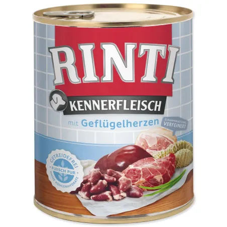 Konzerva Rinti Kennerfleisch Adult srce peradi 800g