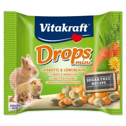 Poslastica Vitakraft Happy za kuniće, s mrkvom, dropsi 40 g