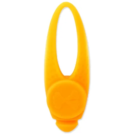 Privjesak Dog Fantasy LED silikonski narančasti 8 cm