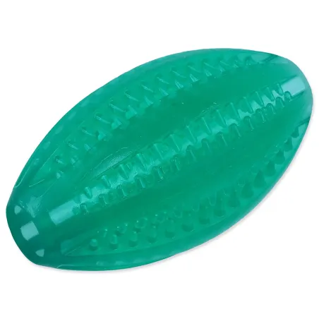 Loptica Dog Fantasy DENTAL MINT rugby zelena 9cm