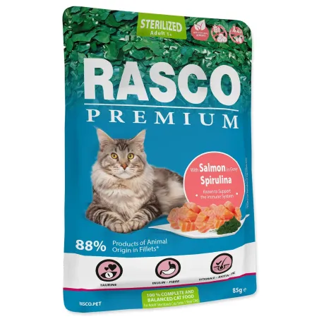 Kapsica Rasco Premium Sterilized losos sa spirulinom 85g