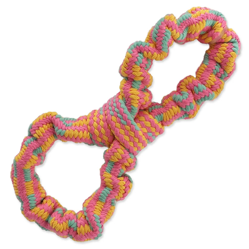 Igračka Dog Fantasy za povlačenje osmica, šareni uzorak 1, 25 cm
