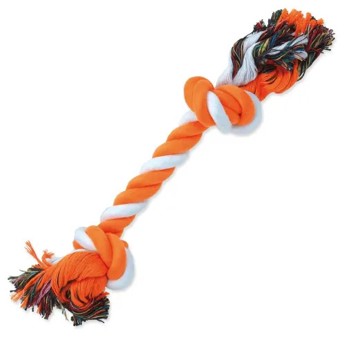 Dog Fantasy Pamučna igračka čvor šarena 2 čvora 30 cm