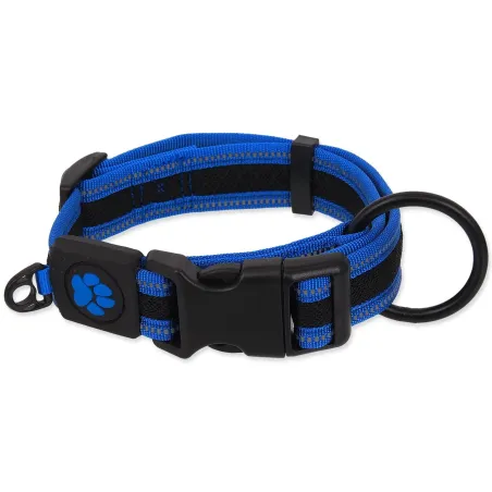 Ogrlica Active Dog Fluffy L plava 3,2x39-59cm