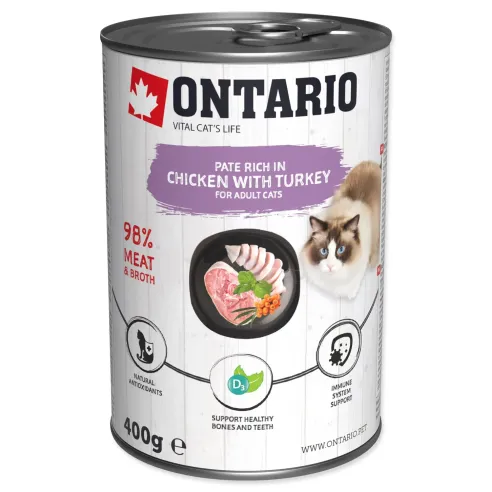 Konzerva Ontario piletina i puretina, pašteta 400g