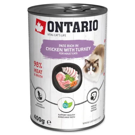 Konzerva Ontario piletina i puretina, pašteta 400g