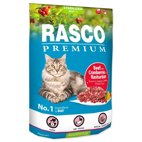 Hrana Rasco Premium Sterilizirano goveđe s brusnicom i kapucinkom 0,4kg