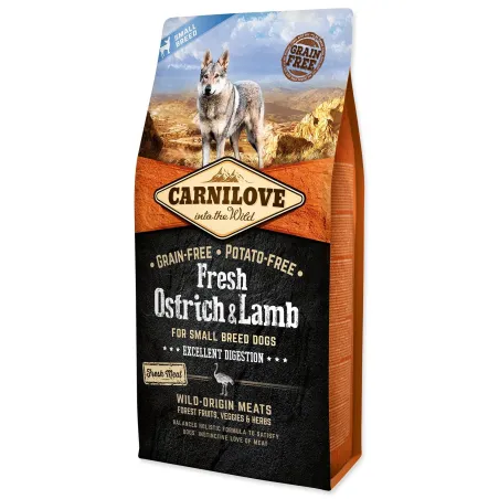 Hrana Carnilove za male pasmine pasa – svježi noj i janjetina 6 kg