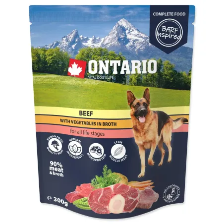 Vrećica Ontario govedina s povrćem u bujonu 300g
