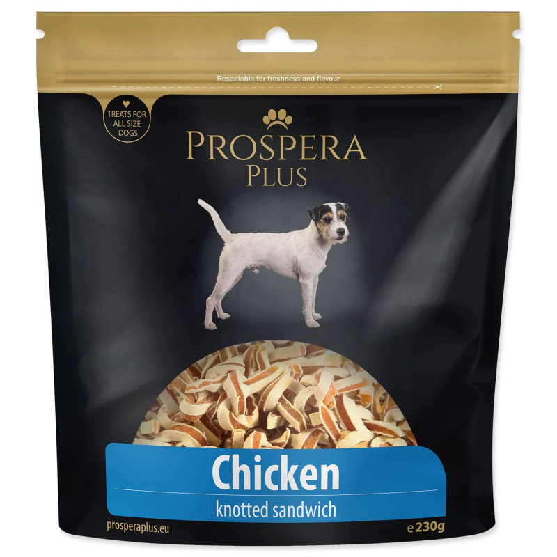 Poslastica Prospera Plus pileći sendvič, čvorići 230g