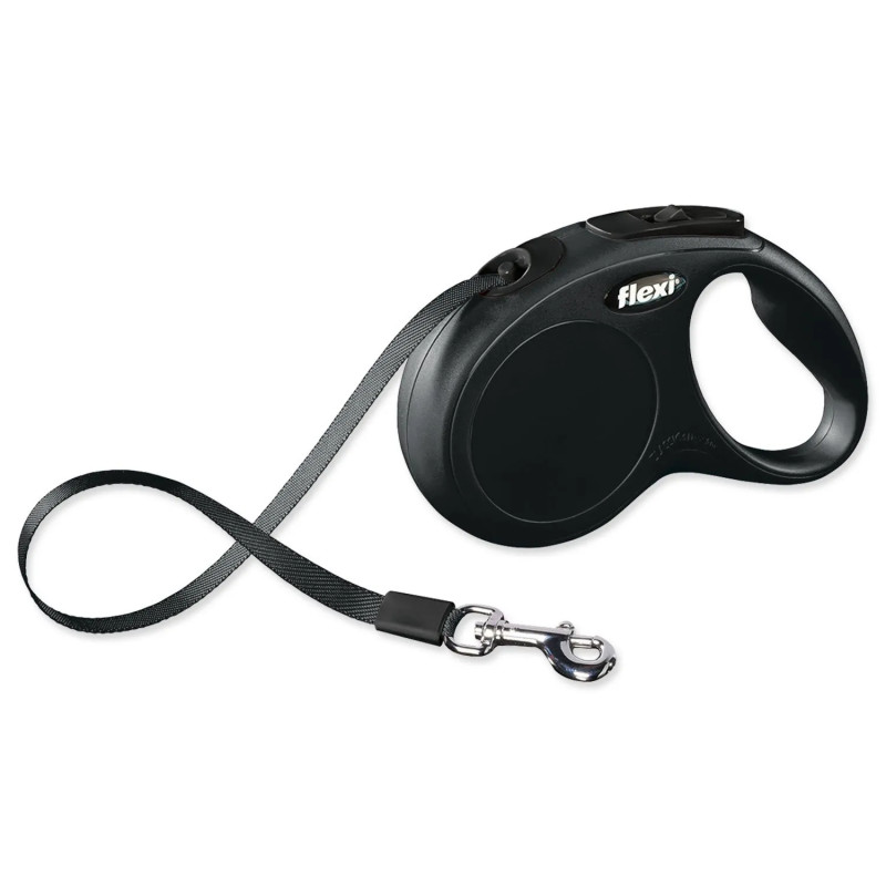 Povodac Flexi Classic New traka S crna 5 m