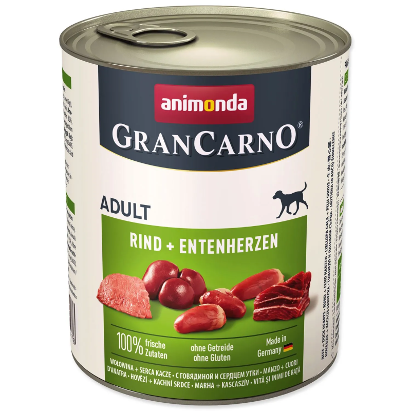 Konzerva Animonda Gran Carno Adult goveđe i pačje srce 800g