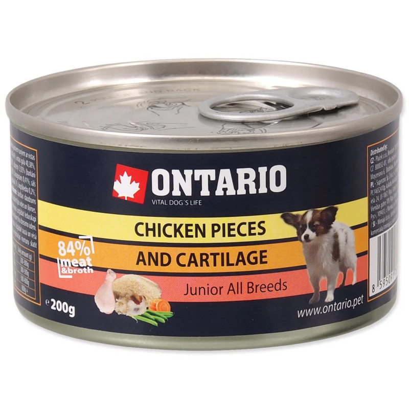 Ontario Junior komadići piletine + hrskavica 200 g
