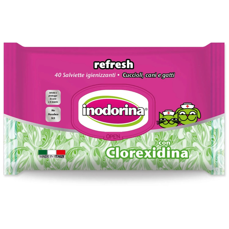 Maramice Inodorina za čišćenje s klorheksidinom 40 kom.