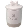 Posuda Dog Fantasy keramička za poslastice bijela s ručkom 13,5x21,5cm, 1500ml