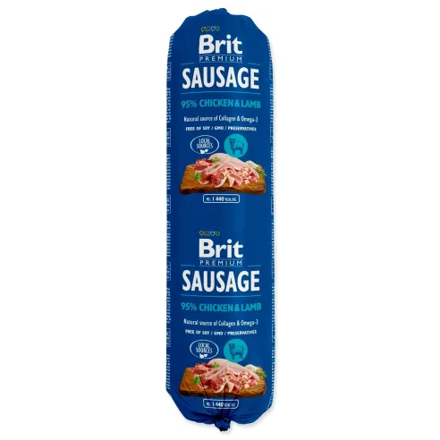 Salama Brit Sausage piletina i janjetina 800g