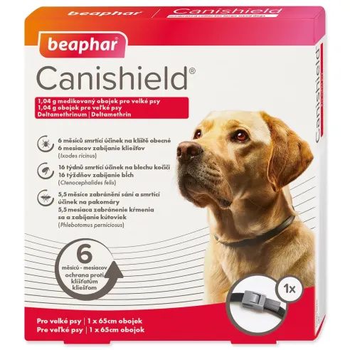 Ogrlica Beaphar antiparazitska Canishield 65 cm!