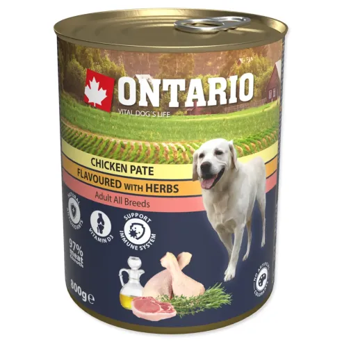 Konzerva Ontario piletina s biljem, pašteta 800g