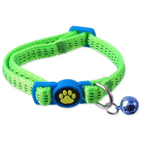 Ogrlica Magic Cat Nylon XS limeta 1x19-31cm
