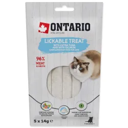 Poslastica Ontario za lizanje extra tuna i losos 5x14g