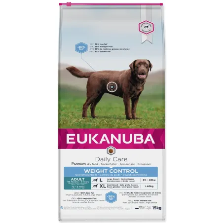 Hrana EUKANUBA Daily Care Adult Large & Giant Weight Control 15 kg