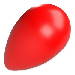 Igračka Dog Fantasy Eggy ball u obliku jajeta crvena 16x26cm