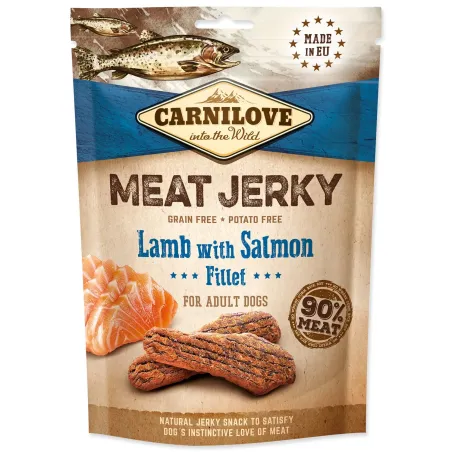 Poslastica Carnilove Jerky janjetina i losos, ploške 100 g