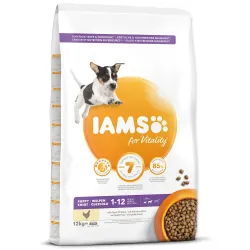 Hrana IAMS Dog Puppy Small & Medium Chicken 12 kg