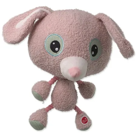 Igračka Dog Fantasy Big Head plišani zec s piskačem 30 cm
