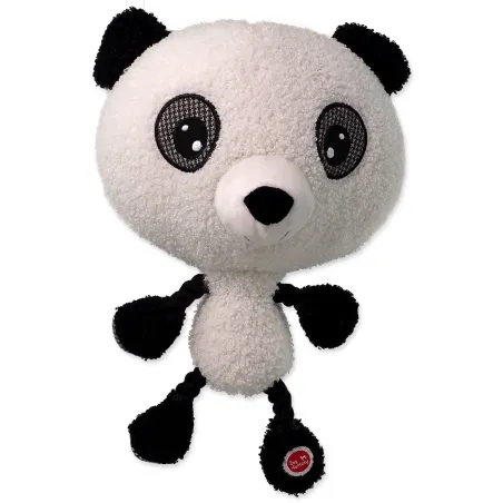 Igračka Dog Fantasy Big Head panda plišana s piskačem 30 cm