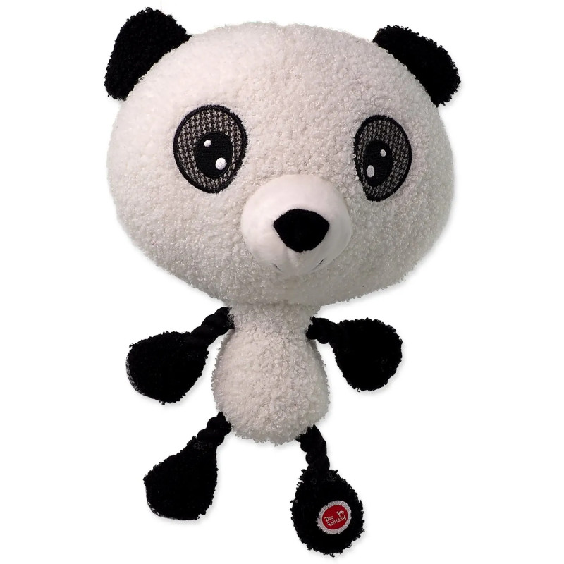 Igračka Dog Fantasy Big Head panda plišana s piskačem 30 cm