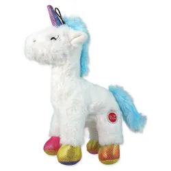 Igračka Dog Fantasy plišani jednorog s piskačem, mix boja, 26 cm