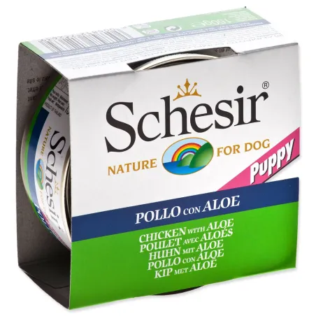 Konserva SCHESIR Puppy piletina s Aloe 150 g
