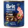 Konzerva Brit Premium by Nature svinjetina s dušnikom 800 g
