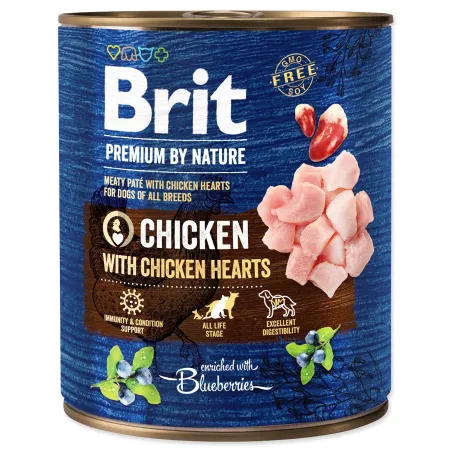 Konzerva Brit Premium by Nature piletina i srce 800 g