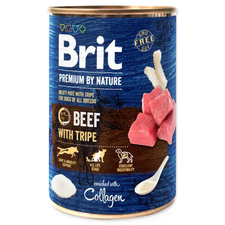 Konzerva Brit Premium by Nature goveđe s tripicama 400g