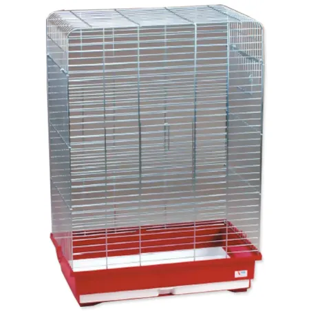 Kavez Bird Jewel Rozela 60x37x85,5 cm krom i vinsko-crvena