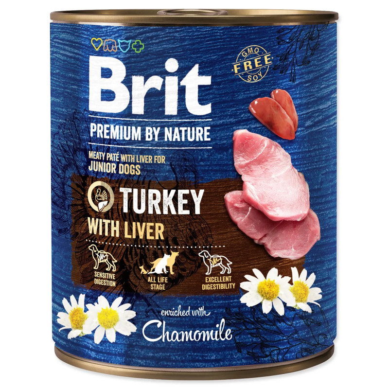 Konzerva Brit Premium by Nature puretina s jetricom 800g