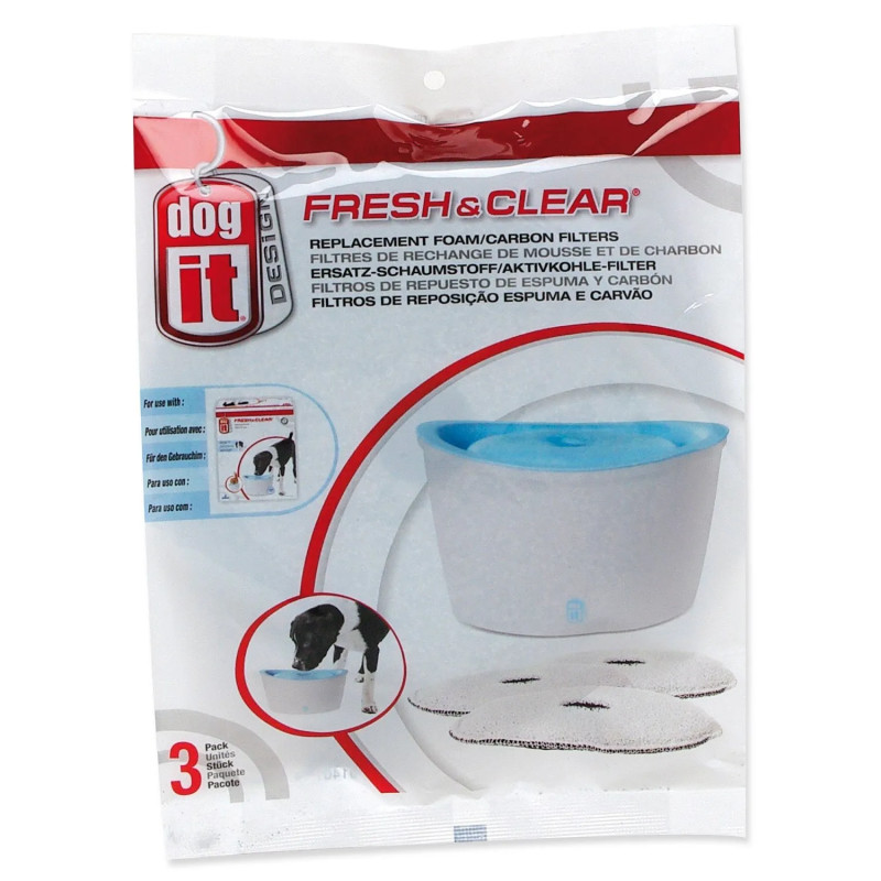 Nadomjestak Dogit ugljen i spužva za Fresh&Clear, 3 kom.