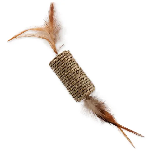 Igračka Magic Cat valjak morska trava s perima 19 cm