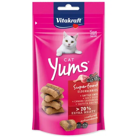 Poslastica Vitakraft Cat Yums Superfood patka s cvijetom zove 40g