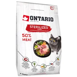 Hrana za mačke Ontario Cat Sterilised Lamb 0,4 kg