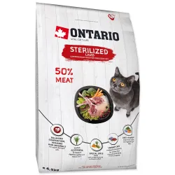 Hrana za mačke Ontario Cat Sterilised Lamb 6,5kg