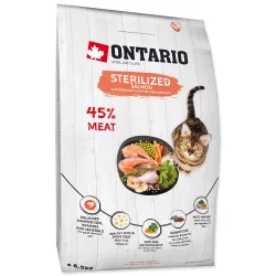 Hrana za mačke Ontario Sterilised Salmon 6,5kg