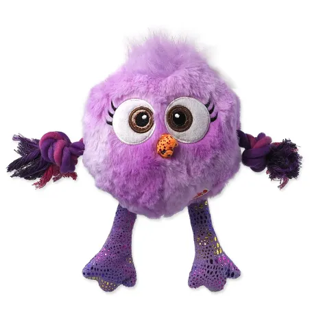 Igračka Dog Fantasy Monsters piskavo pile s užadima i čvorovima, ljubičasta, 15 cm