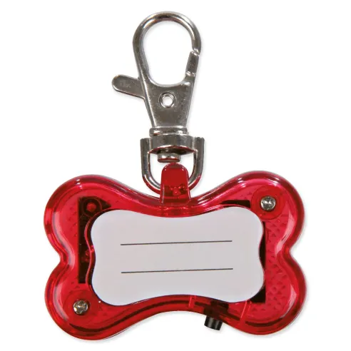 Privjesak Trixie blikajući u obliku kosti 4,5x2cm