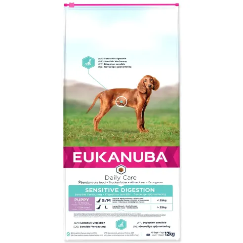 EUKANUBA Daily Care hrana za štence — za osjetljivu probavu, 12 kg
