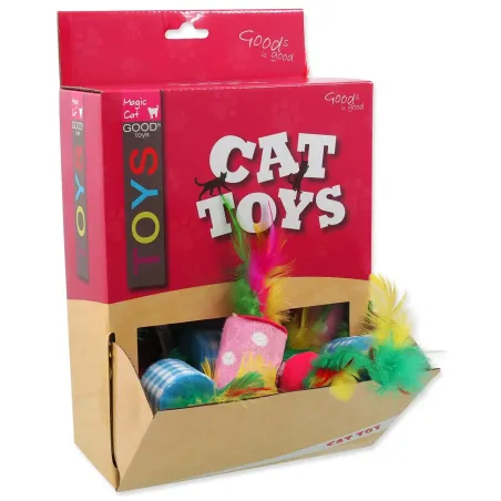 Igračka Magic Cat valjak s perjem, pamuk 5 cm 24 kom