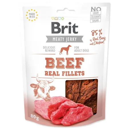 Poslastica Brit Jerky goveđi listići 80 g
